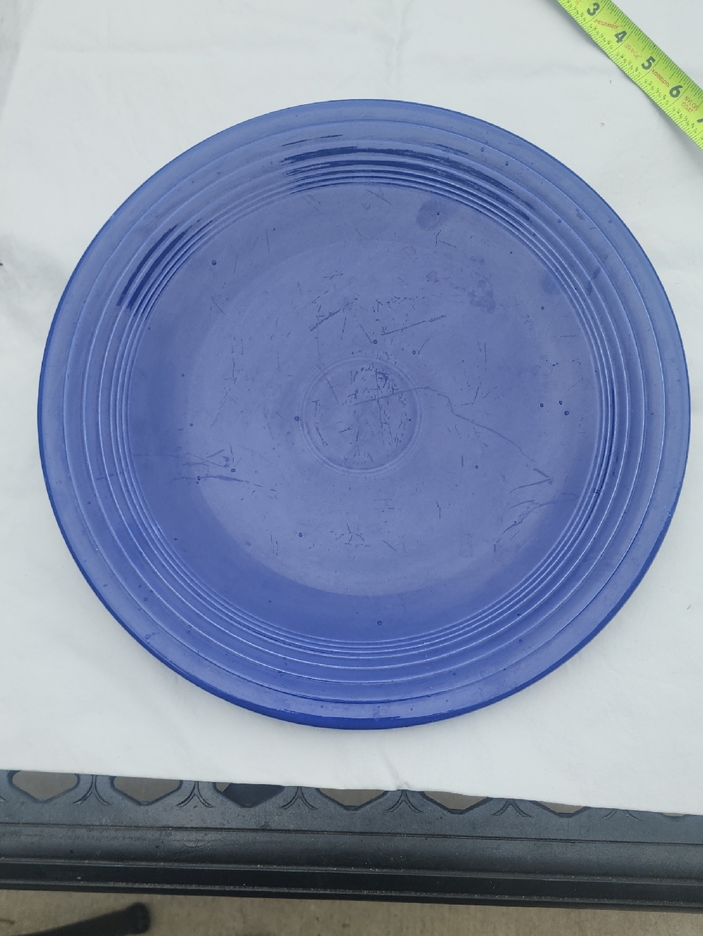 Vintage Fiesta Original Blue Chop Plate